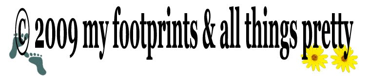 My footprints and all things pretty