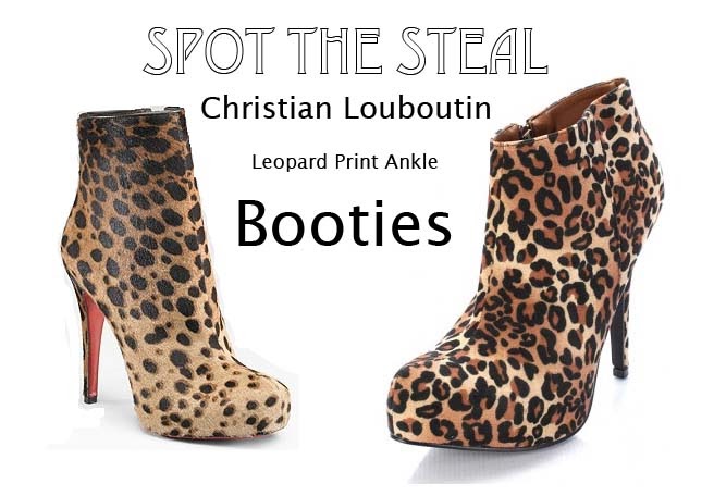 leopard louboutin booties