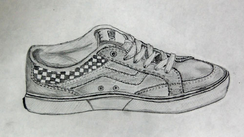 Student Art: The Old Shoes....