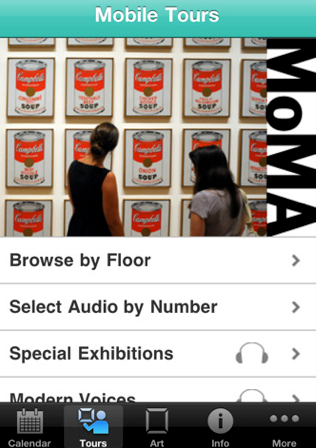 Andy Warhol Soup Cans Screenshot MOMA iPhone App