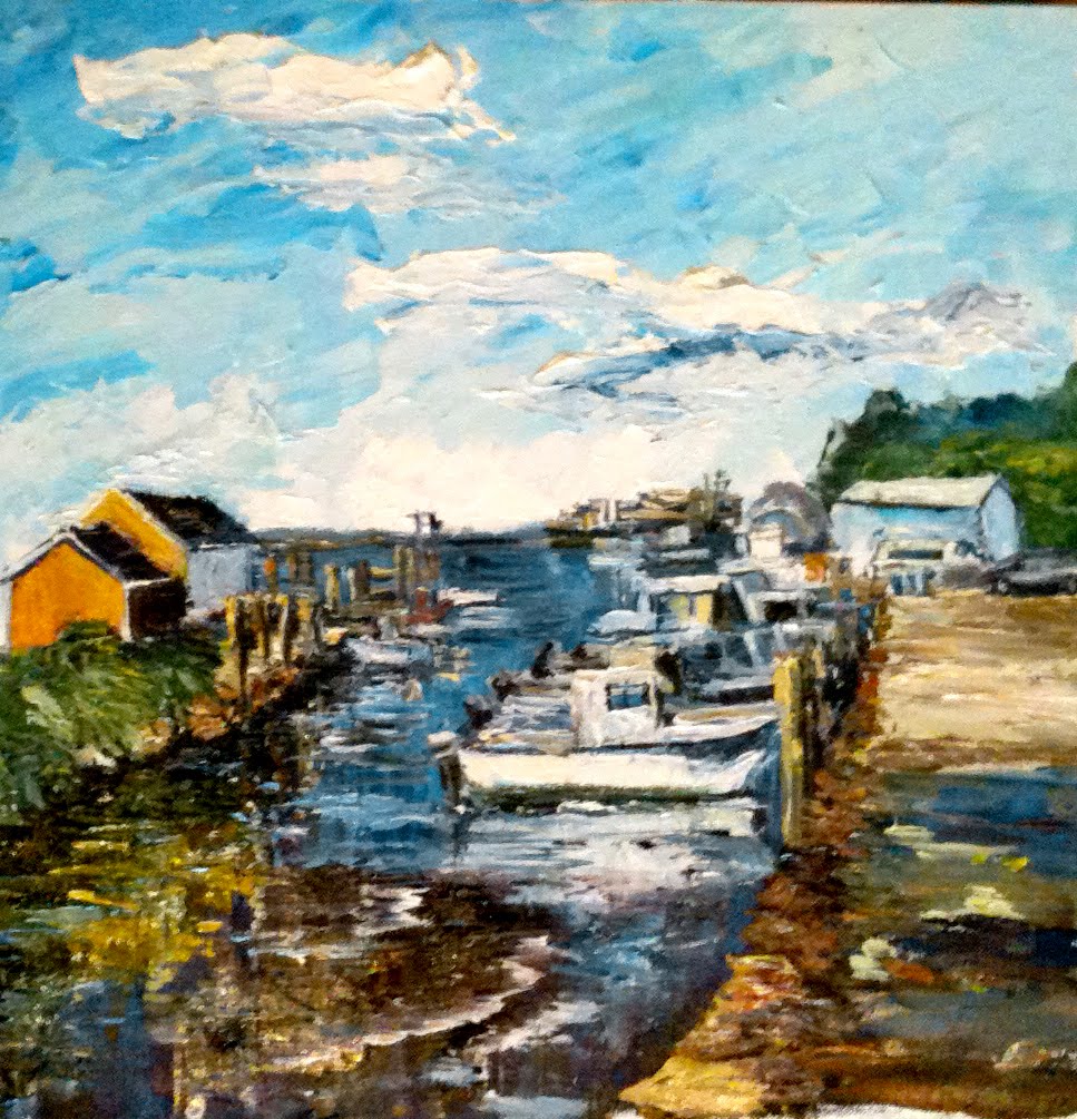 the accidental artist Wickford Harbor