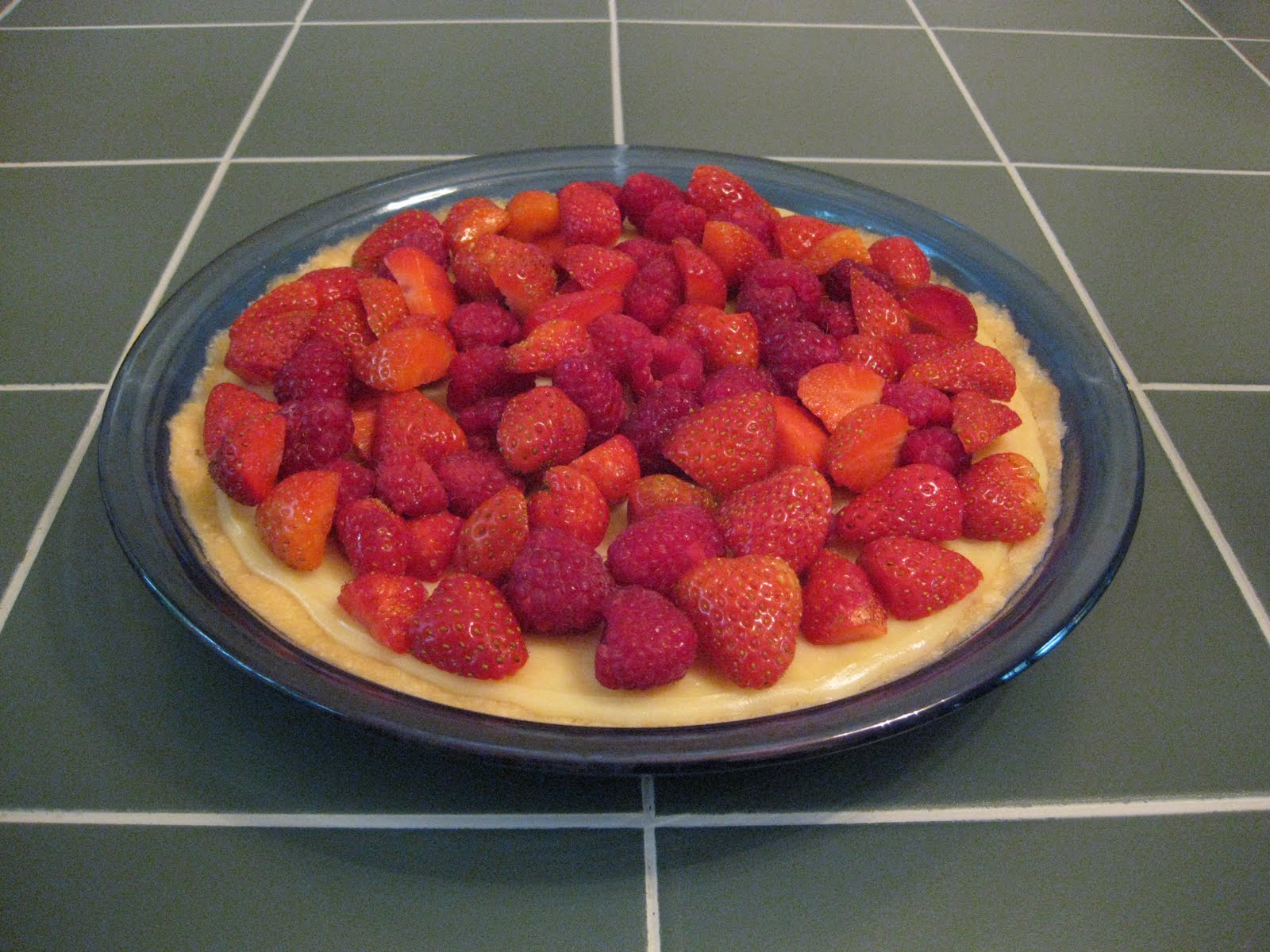 Sensible Recipes Custard Pie with Berry Topping Recipe