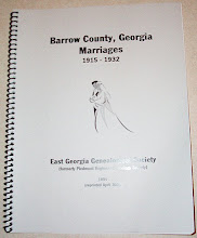 Barrow County Marriages (1915 - 1932) by EGGS