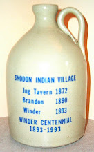 Snodon Indian Village Jug signed by Artist Michael A. Crocker