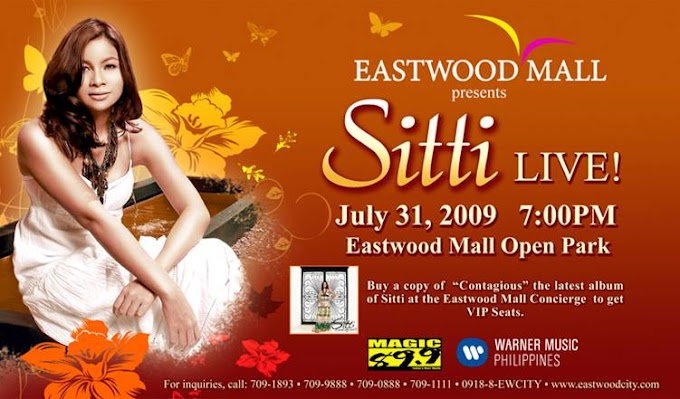 Eastwood Mall presents SITTI Live at Eastwood Mall Open Park