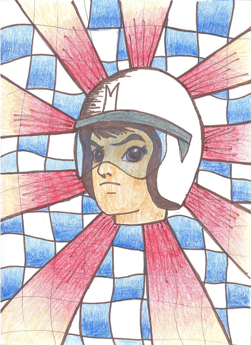 Liz Blair's Art, Design, and Fashion: My drawing of Speed Racer