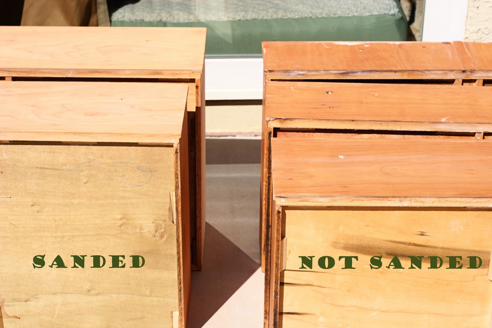 {Link Adventure} {Project Dresser Redo, The Sanding Portion}