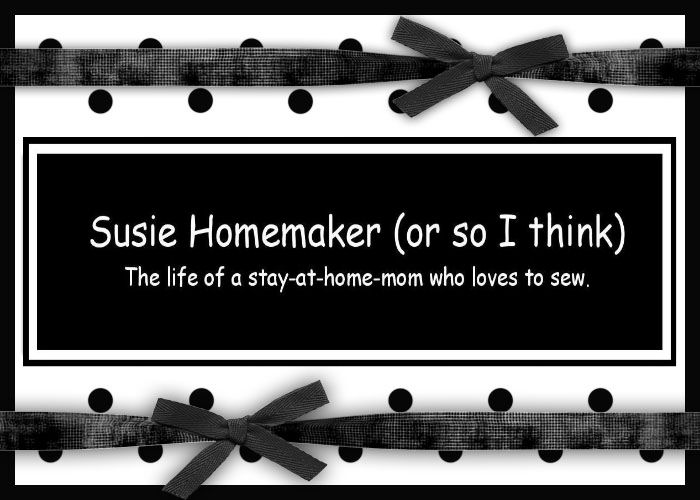 Susie Homemaker (or so I think)