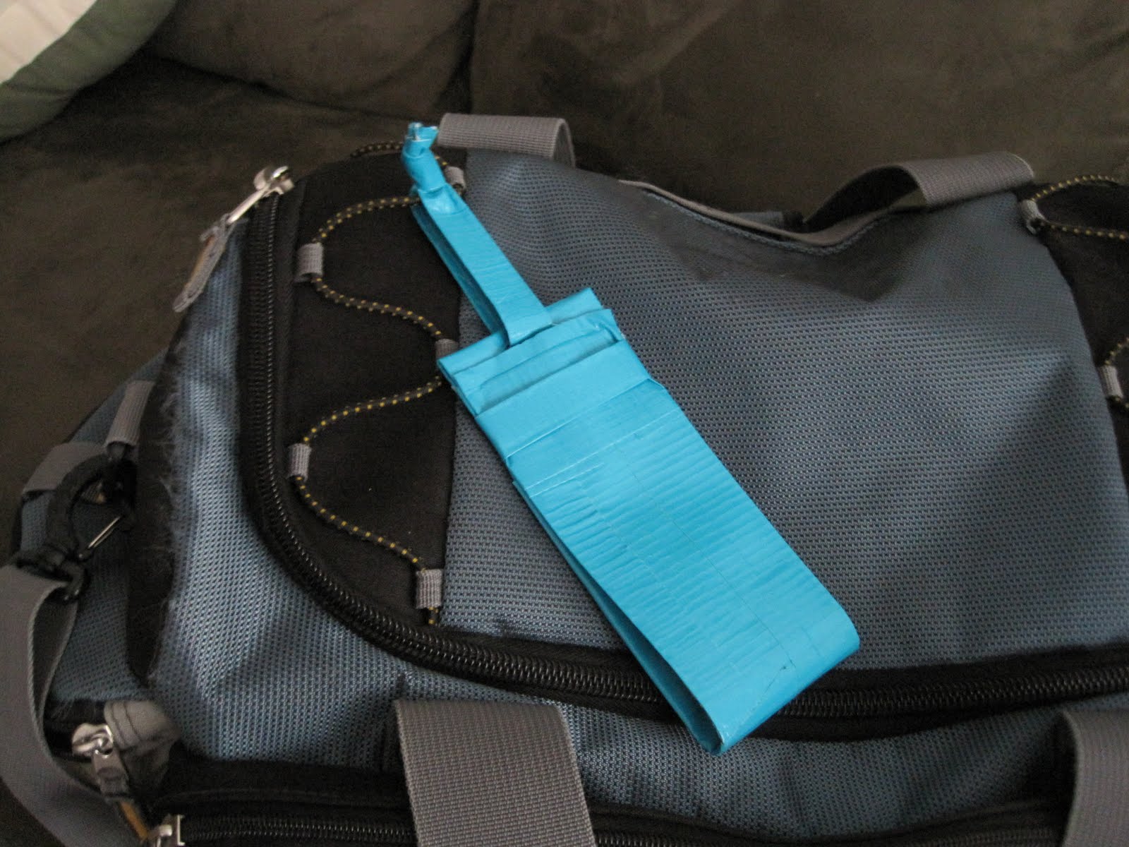 Sewing Economist Duct Tape Luggage Tag