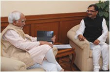 Shri Tarun Vijay meets Vice President of India, Shri Mohammad Hamid Ansari