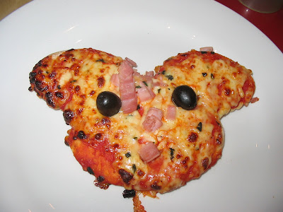 Mickey Mouse Shaped Pizza