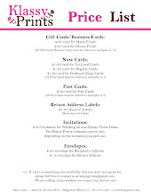Price List