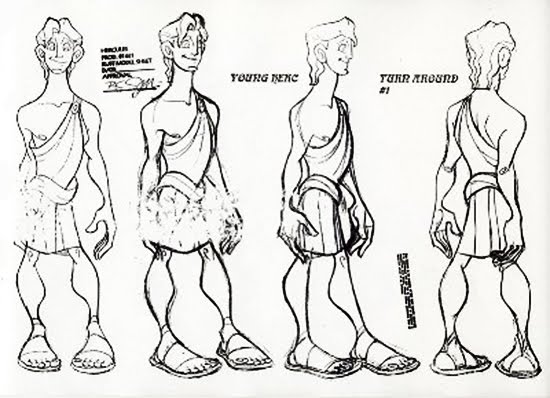 Living Lines Library: Hercules (1997) - Model Sheets & Production Drawings