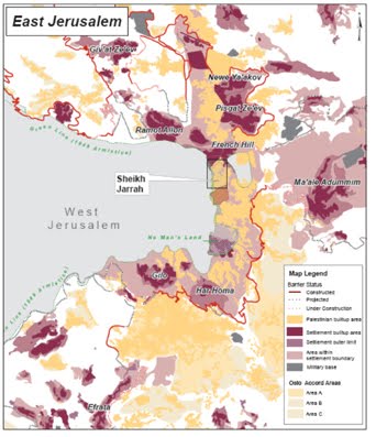 Mappa e Dosser : Sheikh Jarrah