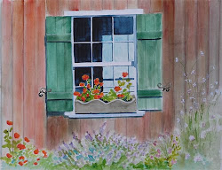 window watercolor sill painting windowsill st described passing fred afternoon parade warm thots silent