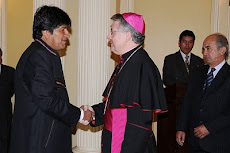 la visita protocolar de embajadores acreditados en Bolivia presididos por el Nuncio