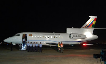 cuando aterrizó el Falcon en el aeropuerto de El Alto