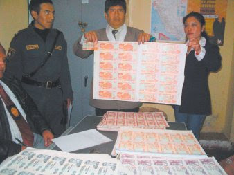 bolivianos y peruanos participan en una "enorme empresa" de falsificadores