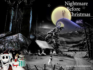 scary nightmare before christmas wallpaper