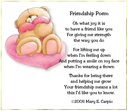 poems about friendship. these Friendship Day Poems