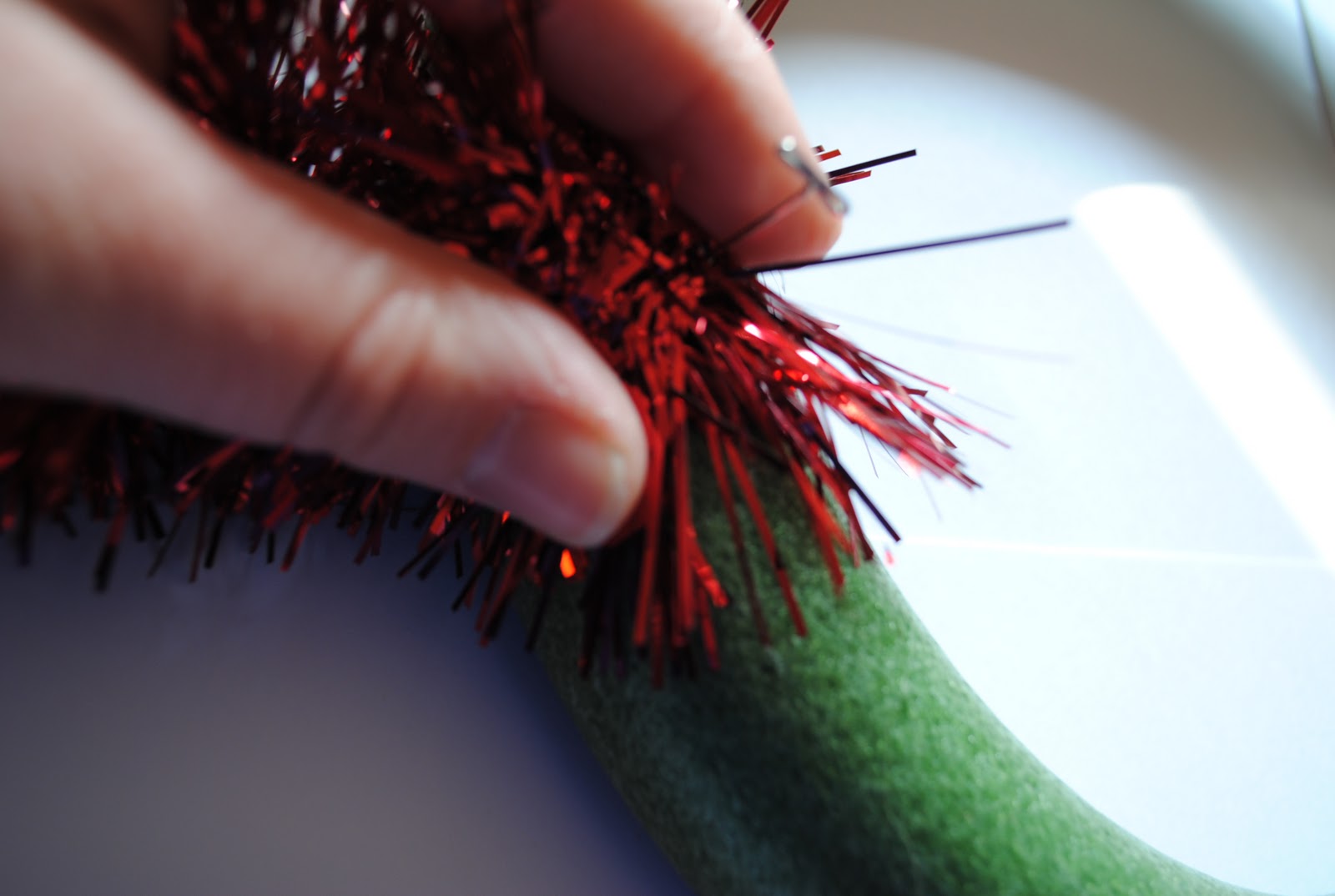 Serenity Now Valentine's Tinsel Heart Wreath