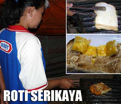 Indonesia: Roti Tape Pisang Special at a warung kopi in Kelapa Gading