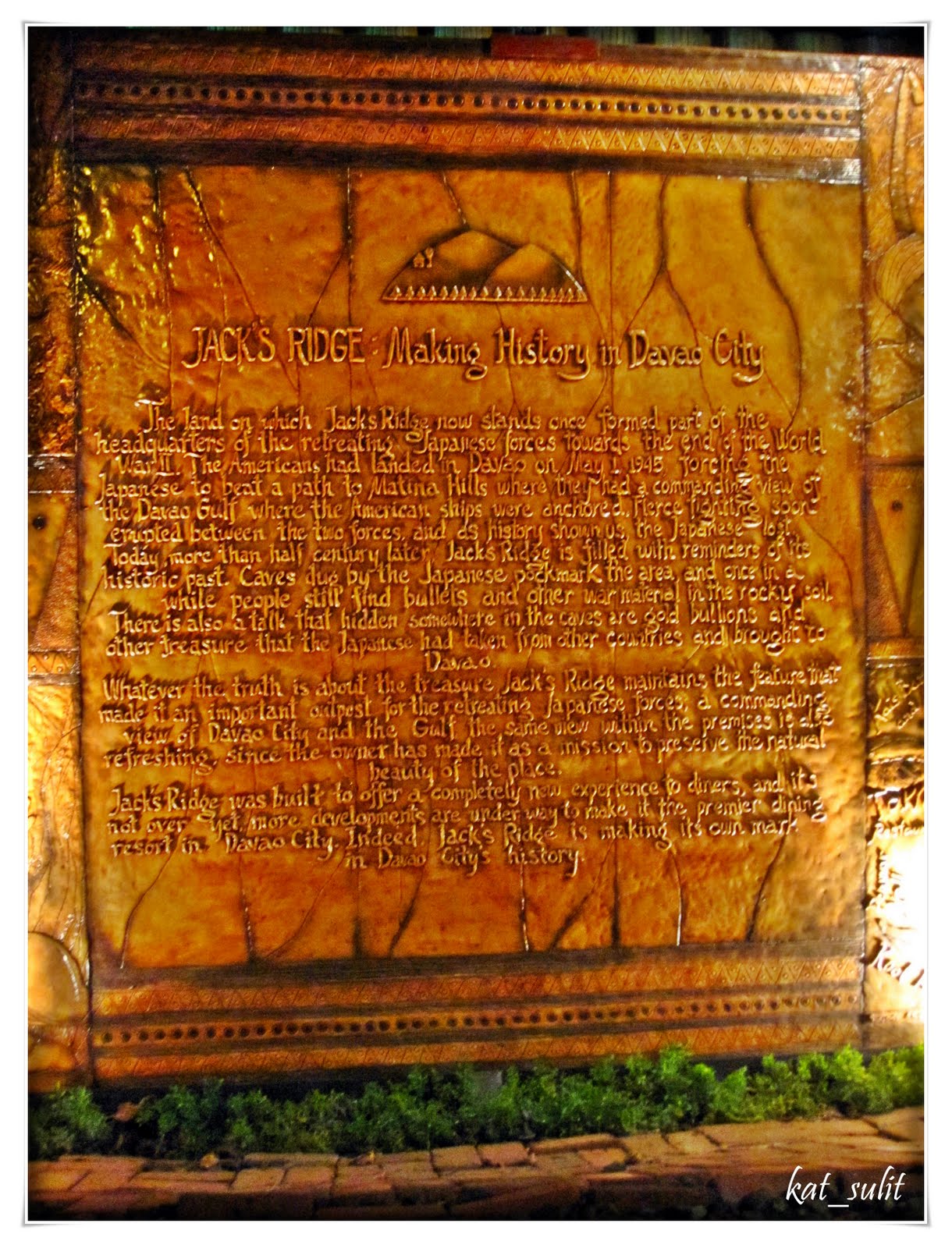 Kat's Musings: Jack's Ridge in Davao