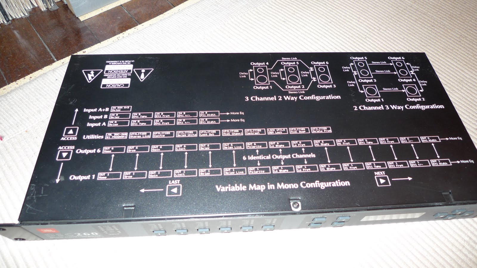 SR System Audio: JBL DSC260 – Filtre 3 voies stéréo