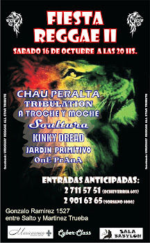 Fiesta Reggae en Casa de La Bola sabado 16 de octubre a las 20hs