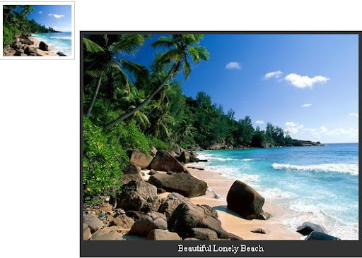 jQuery Image Preview  With Caption