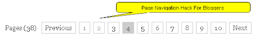 Numbered Page Navigation Hack For Bloggers
