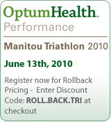 21st Annual MANITOU SPRINT TRIATHLON - June 13, 2010