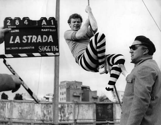 Down On The Street La Strada Federico Fellini 1954