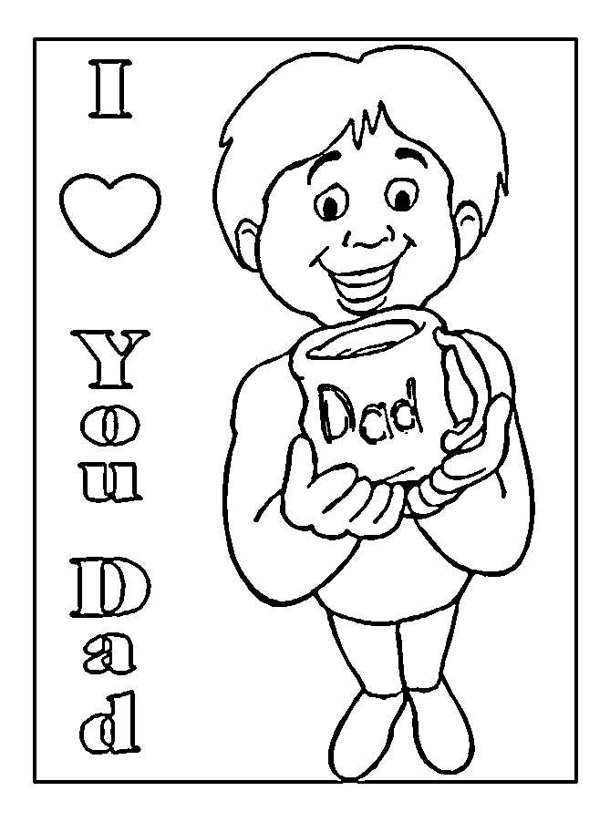valentine coloring pages for dad - photo #4