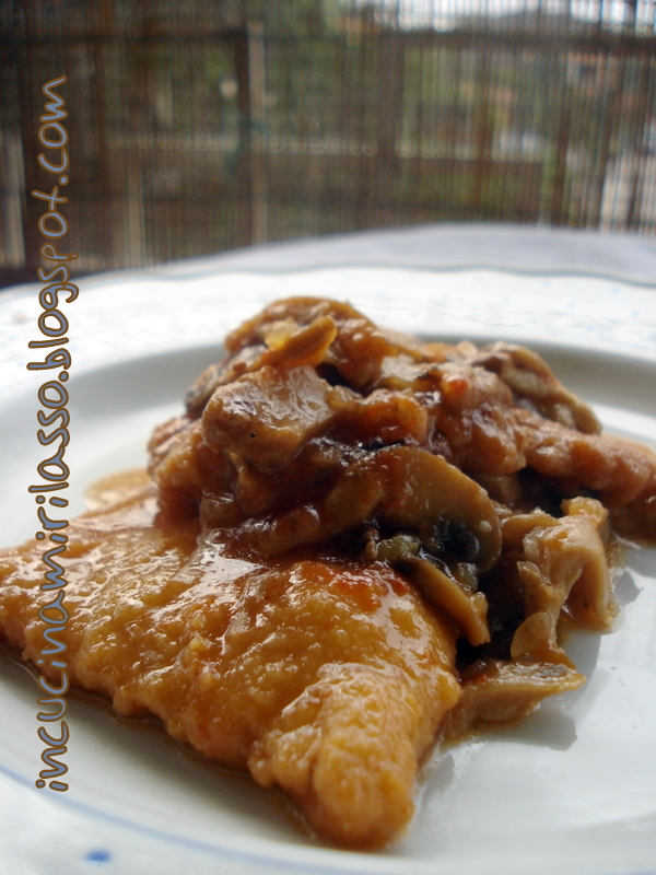 In cucina mi rilasso Cotolette in umido con funghi porcini