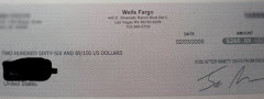 My check