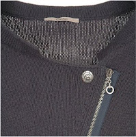 adidas Originals - Crop top côtelé à fermeture éclair - Bleu foncé