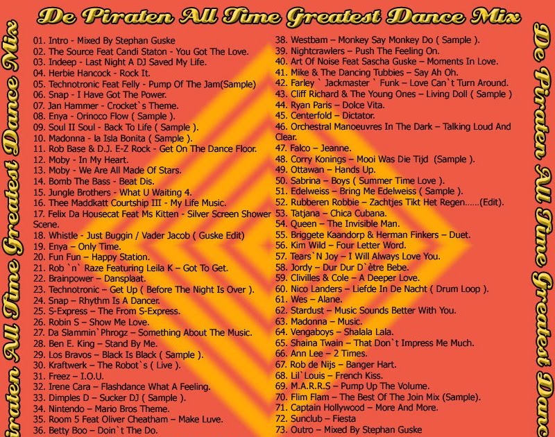 All Time Greatest Dance Mix - De Piraten ~ Mixfreaks Podcast