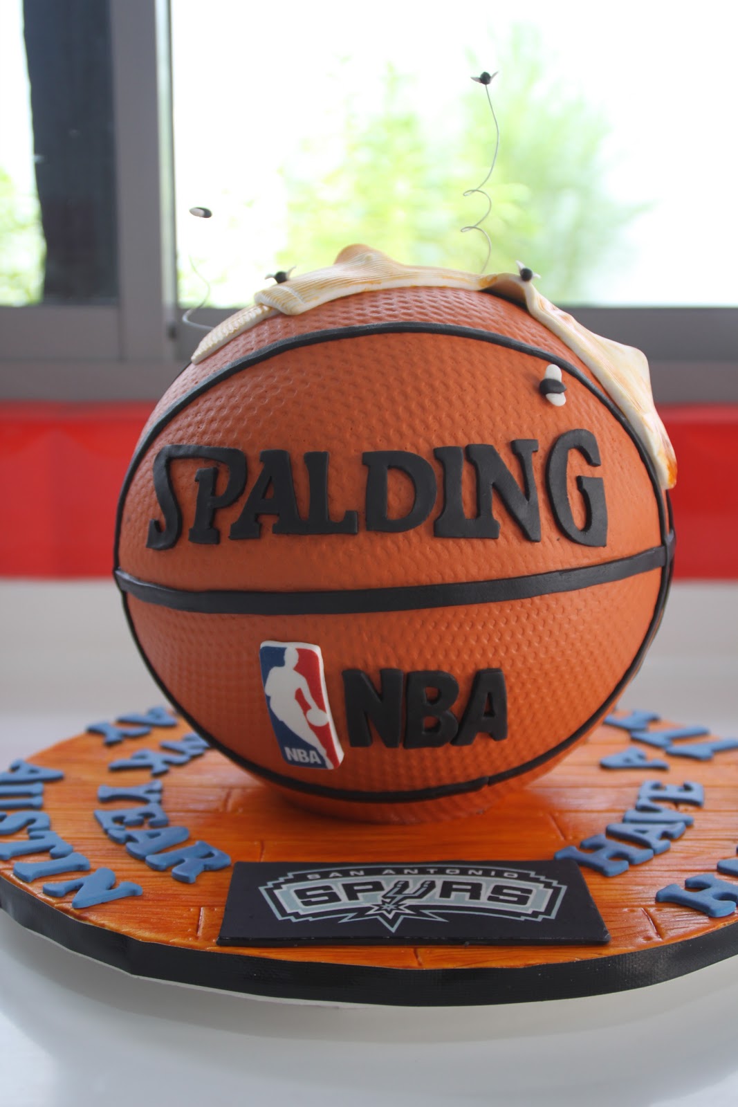 Celebrate With Cake Sculpted Basketball Cake With Socks 