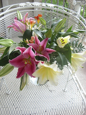 mother's day flower bouquet lily lillies