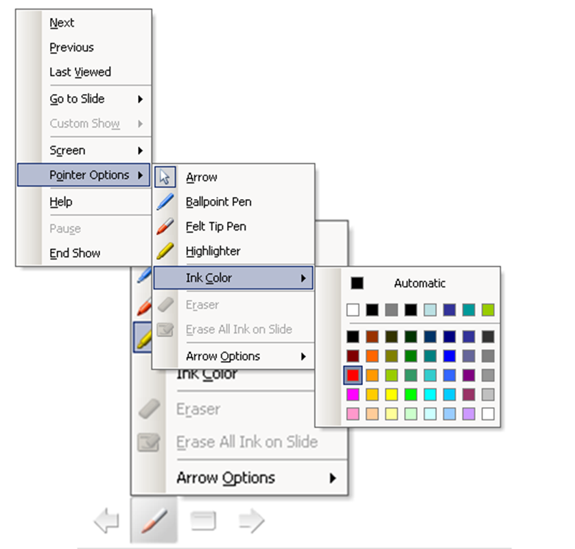 Time! +> Pen/Highlighters tool in Power