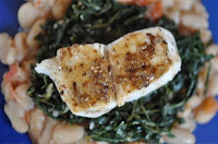 Halibut with Braised Greens