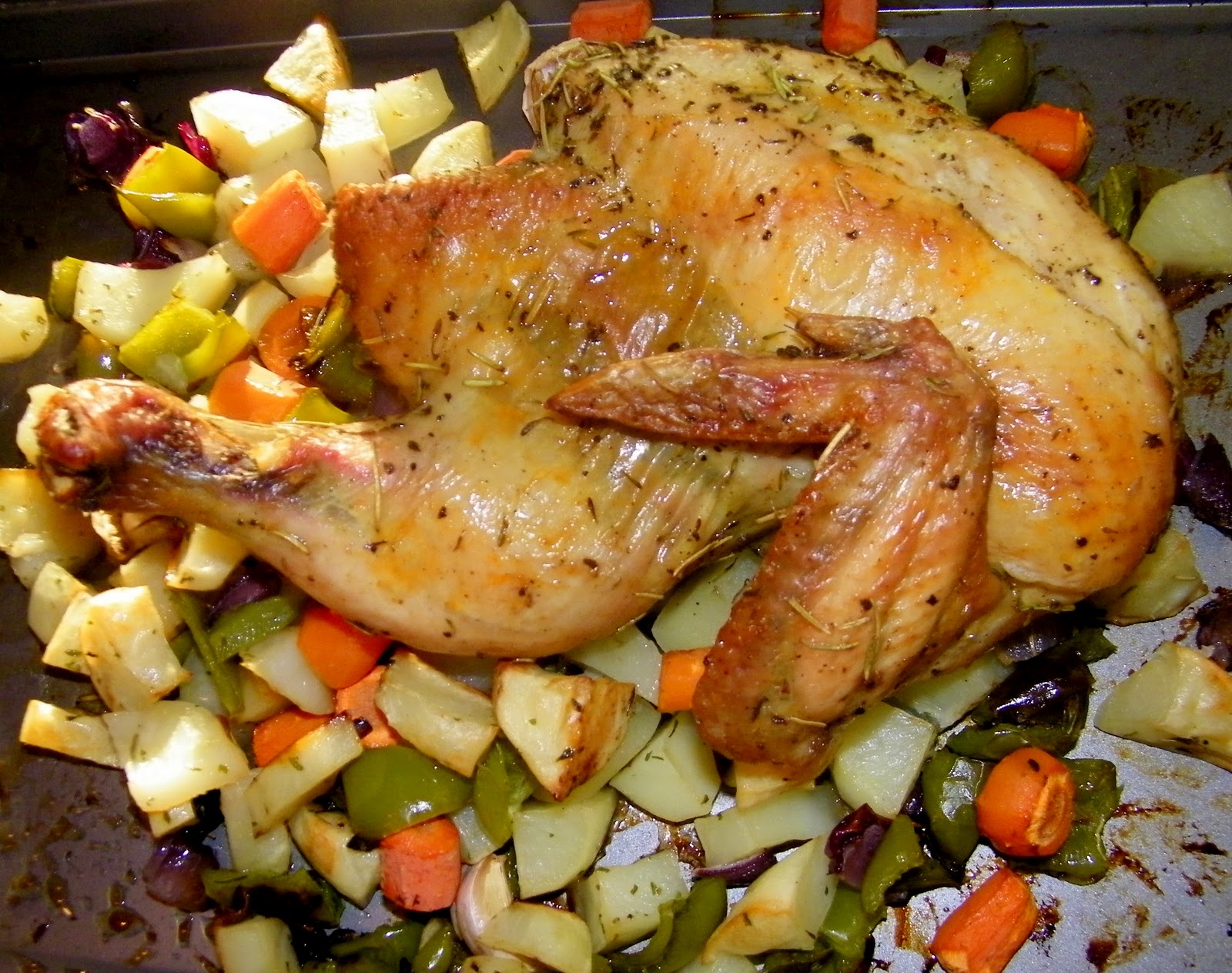 Little Bellevue Kitchen Baked Rosemary Chicken with Vegetables