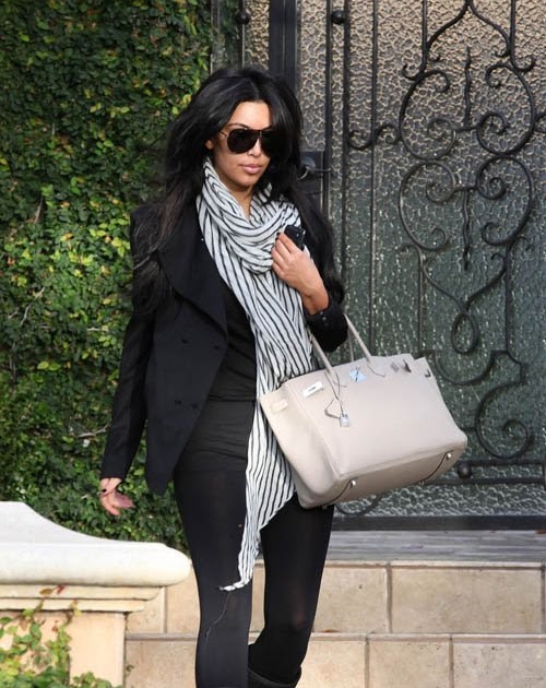 Fashion Beauty Glamour: Kim Kardashian at her home in Beverly Hills