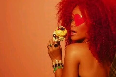 rihanna hair red afro. Red is the new black when it
