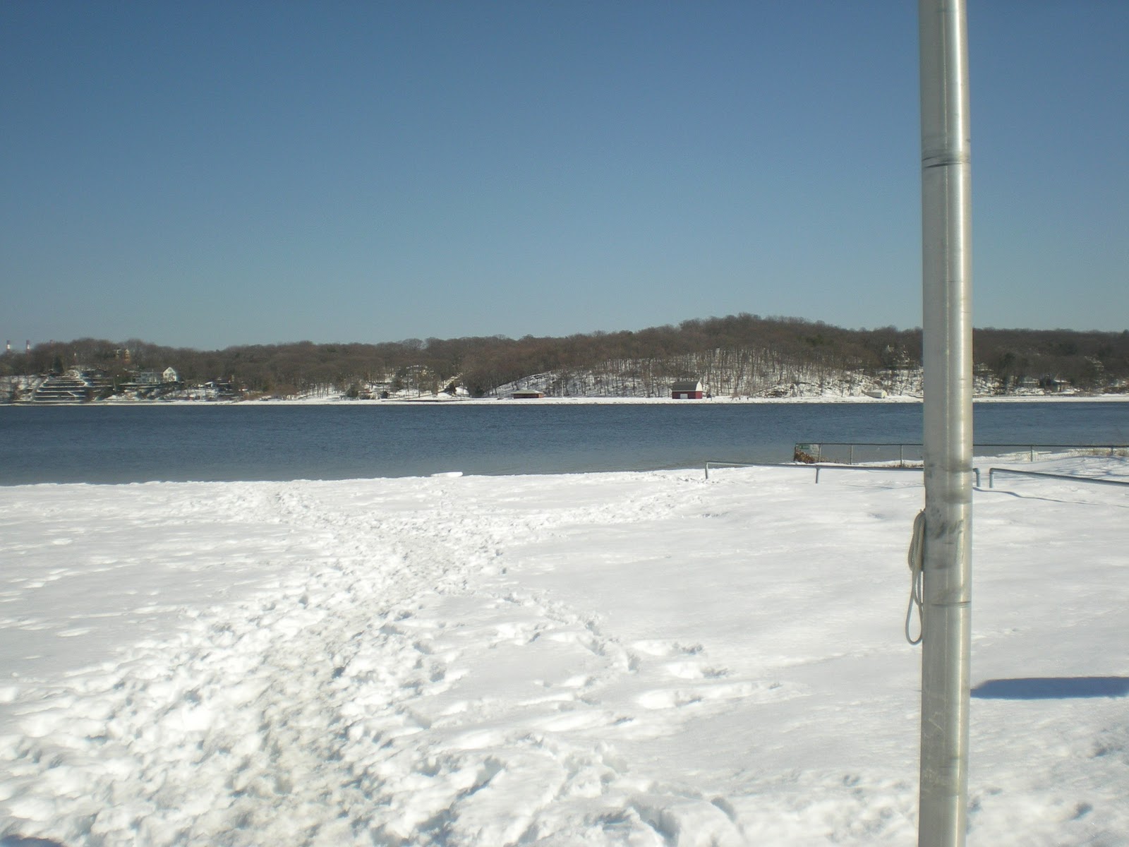 Jarvis House Fleets Cove Beach with the Winter's Snow