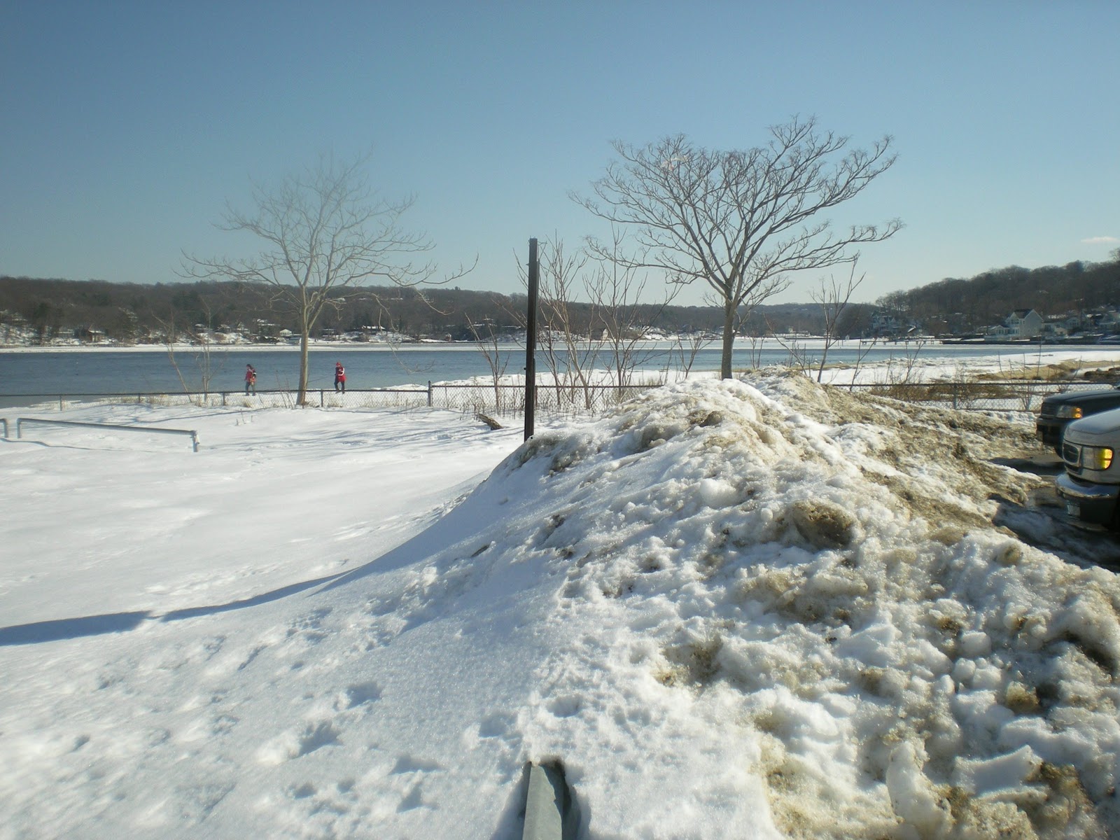 Jarvis House Fleets Cove Beach with the Winter's Snow