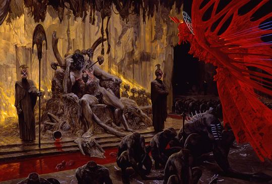 wayne barlowe pinturas ilustrações inferno demônio