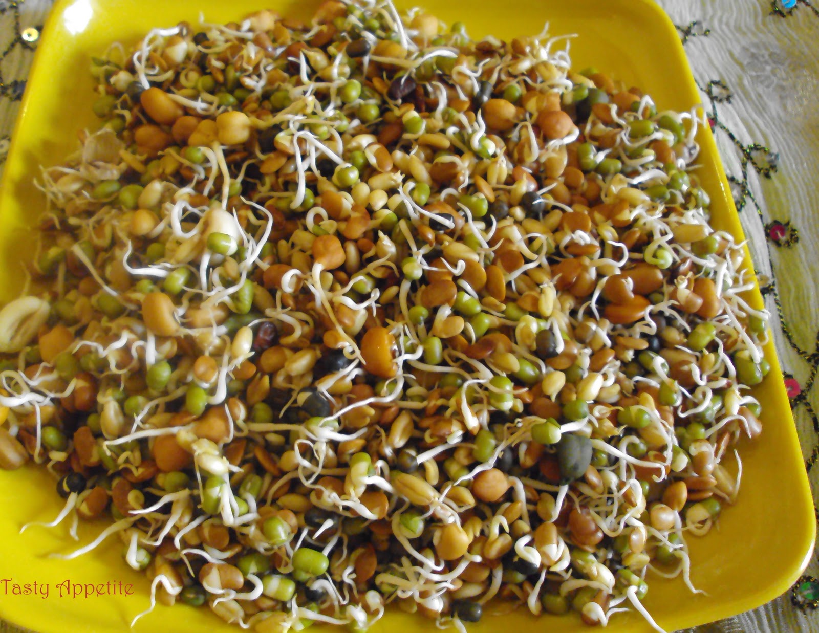 Mixed Sprouts Masala | Side dish for Roti
