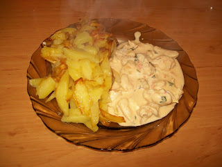 rapid-piept de pui cu sos.